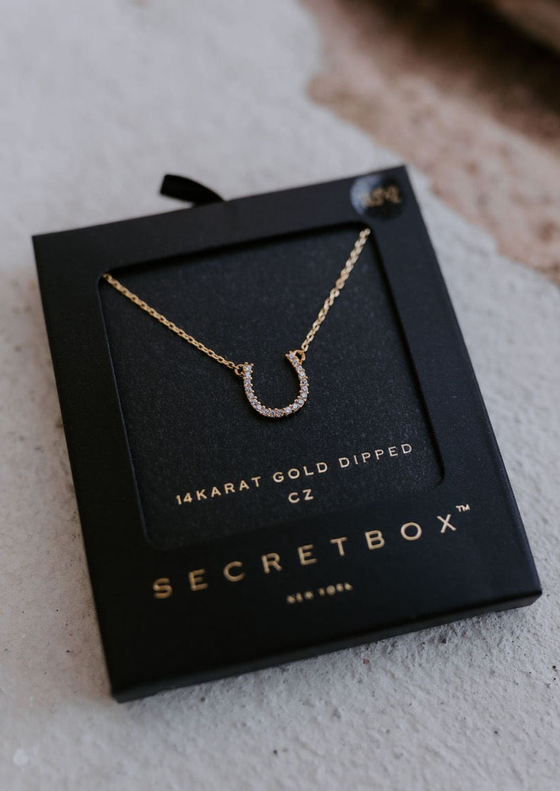 The Dainty Gold Horseshoe Necklace