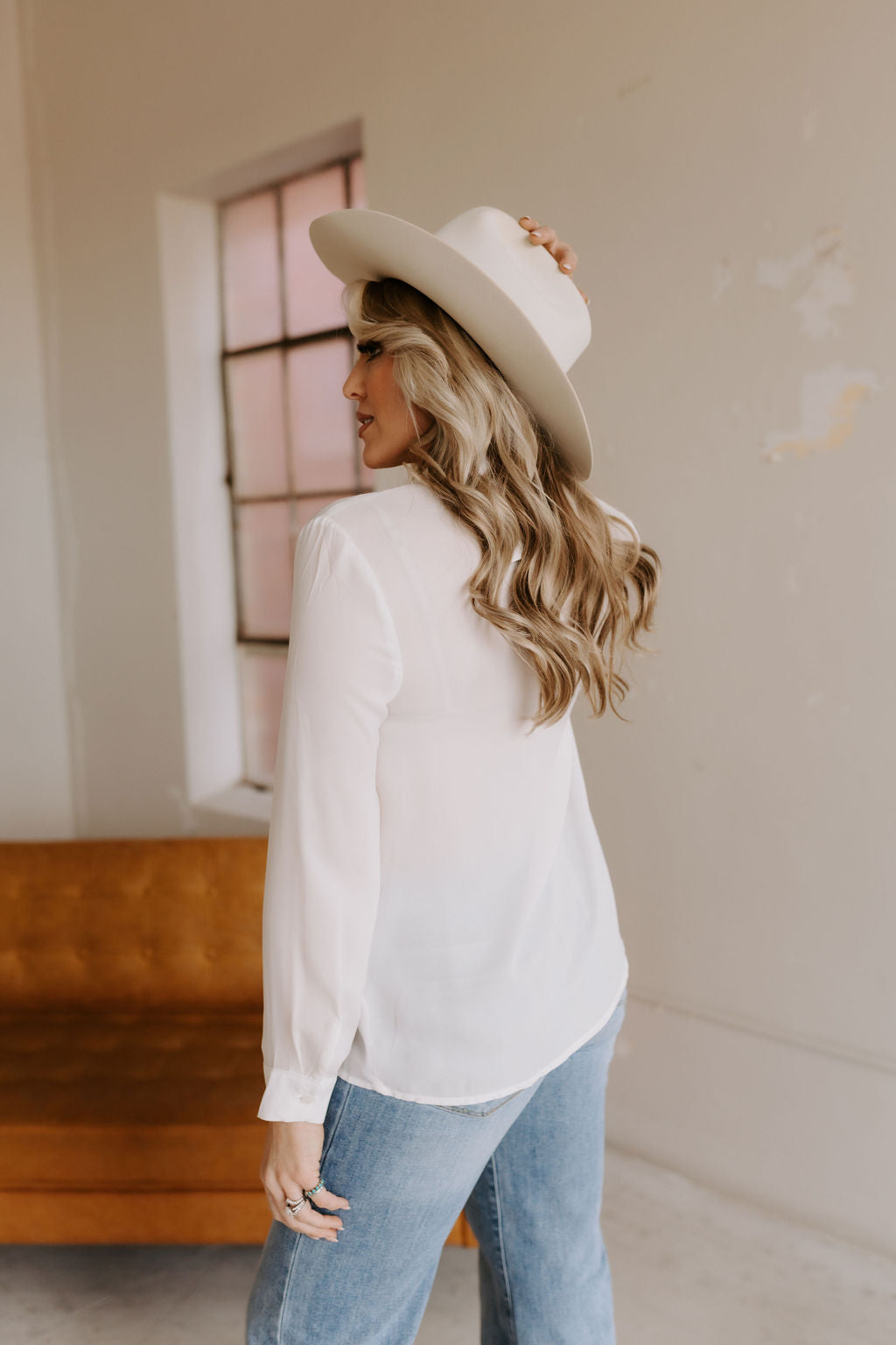 The Claire Classic Top in White
