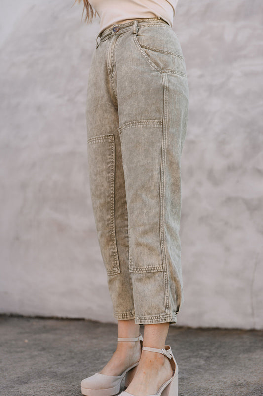SALE The Selina Barrel Pant in Olive