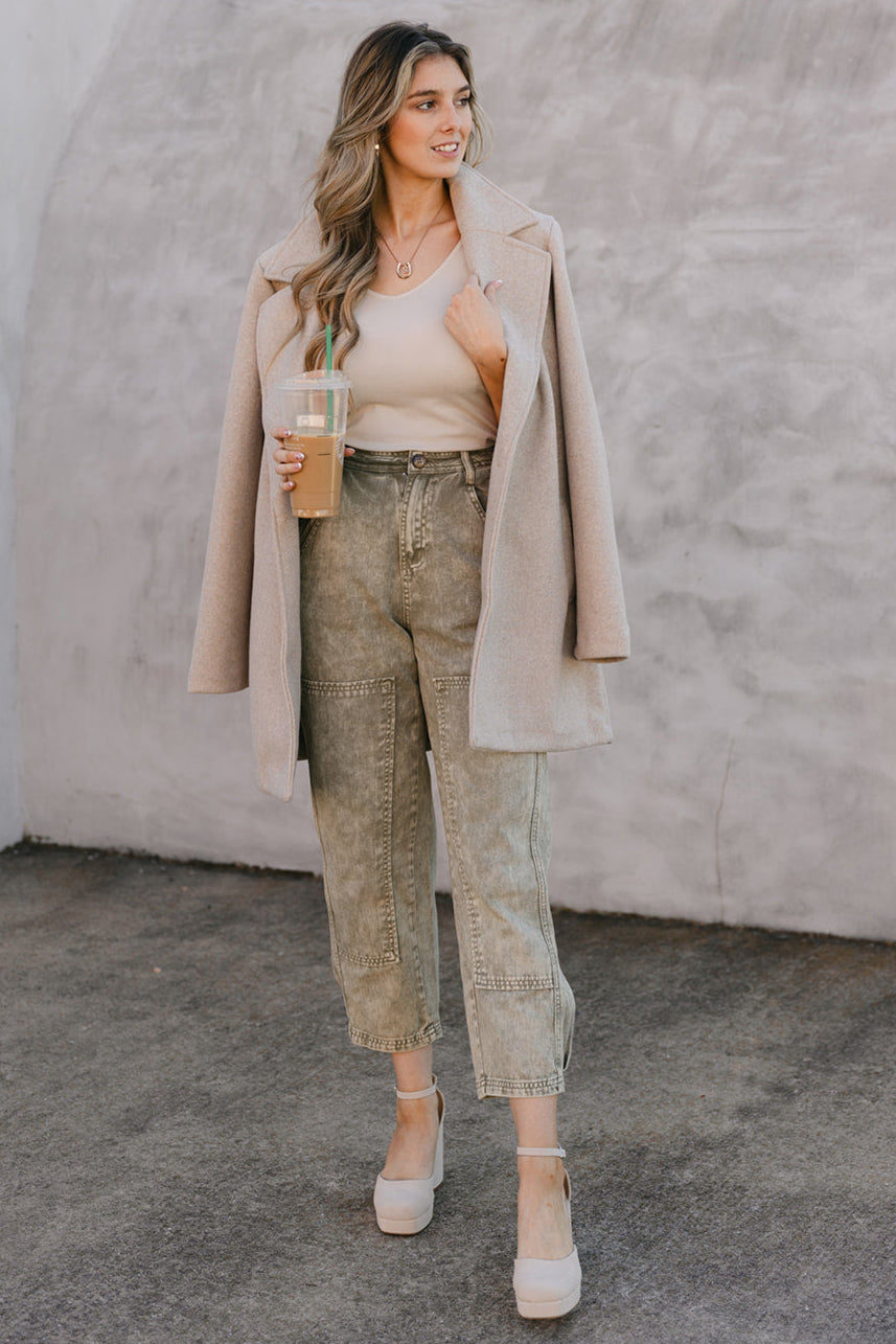 SALE The Selina Barrel Pant in Olive