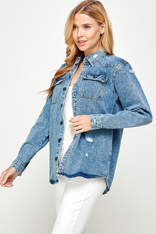 The Jaydon Denim Top