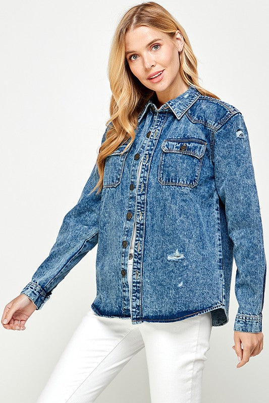 The Jaydon Denim Top