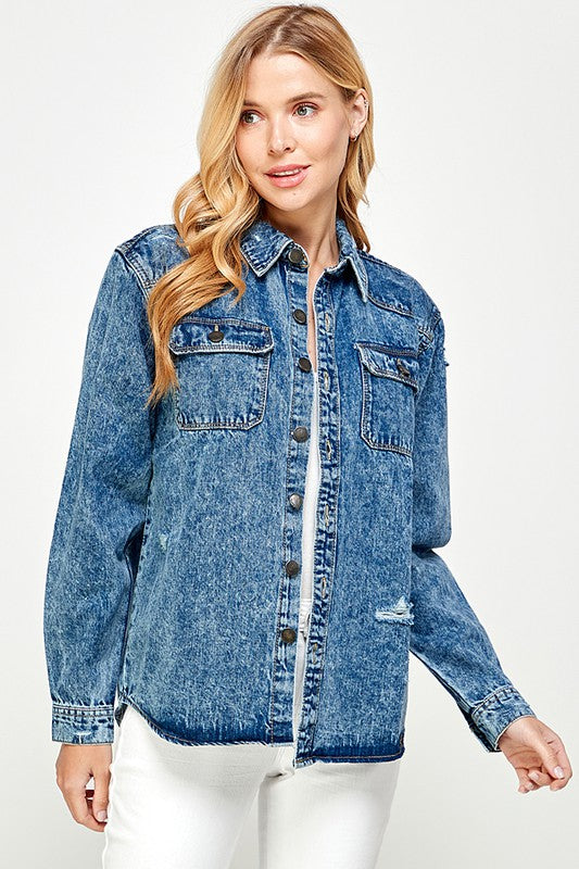 The Jaydon Denim Top