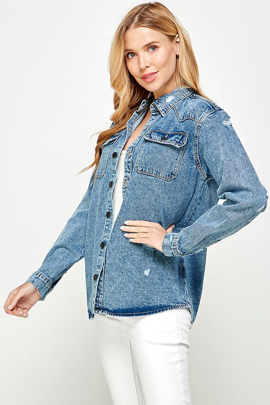 The Jaydon Denim Top