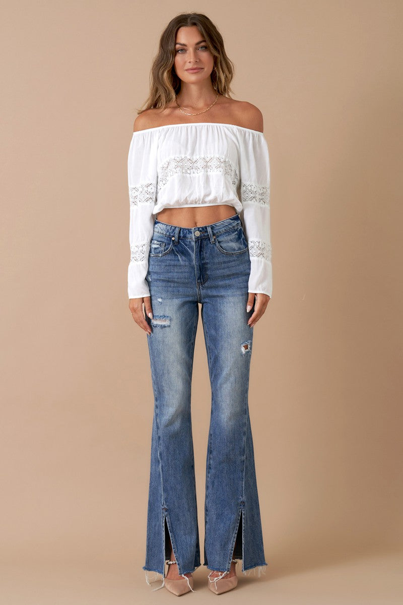 SALE The Everly Split Flare Jean