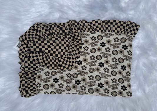 Daddy's Girl Ruffled Bamboo Blanket
