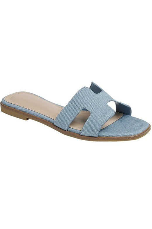 The Alia Denim Sandal