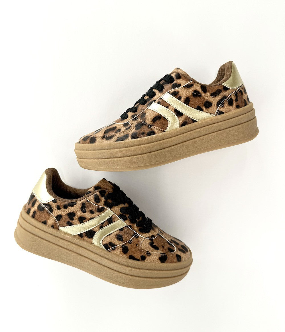 SALE The Oaklynn Platform Sneakers in Leopard
