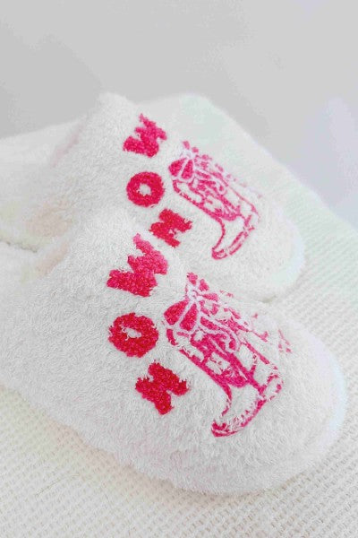 The Howdy Boot Coziest Lounge Slippers