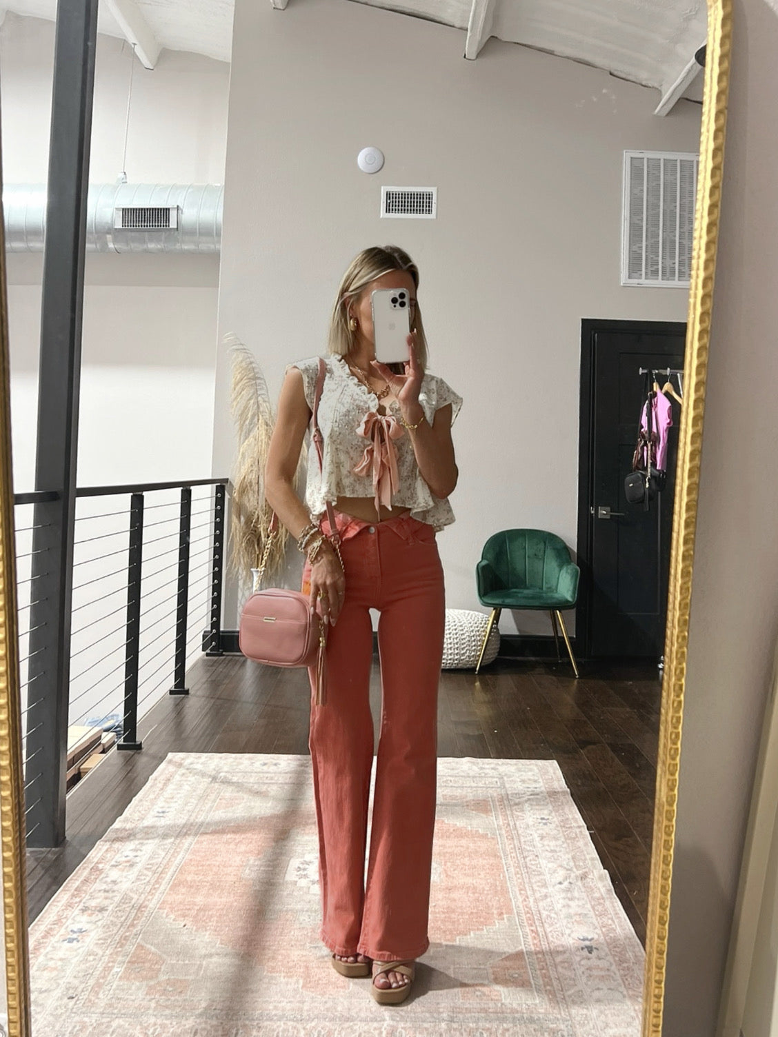 SALE The Everly Pant in Peach