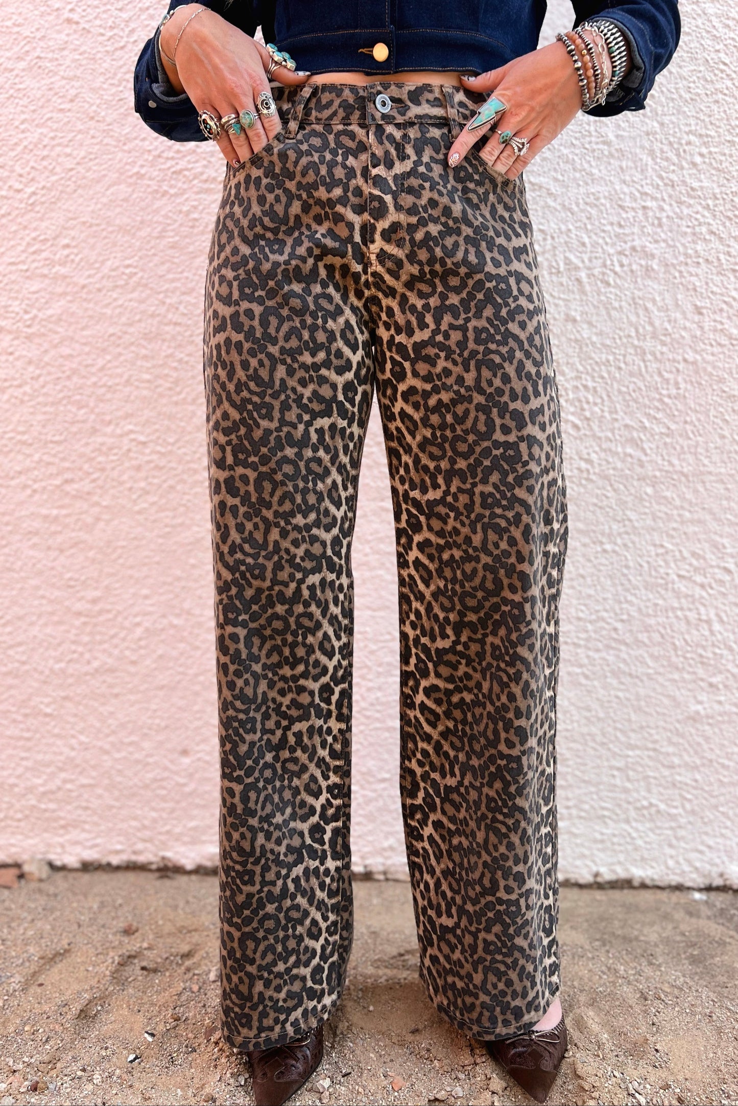 The Heidi Leopard Jean