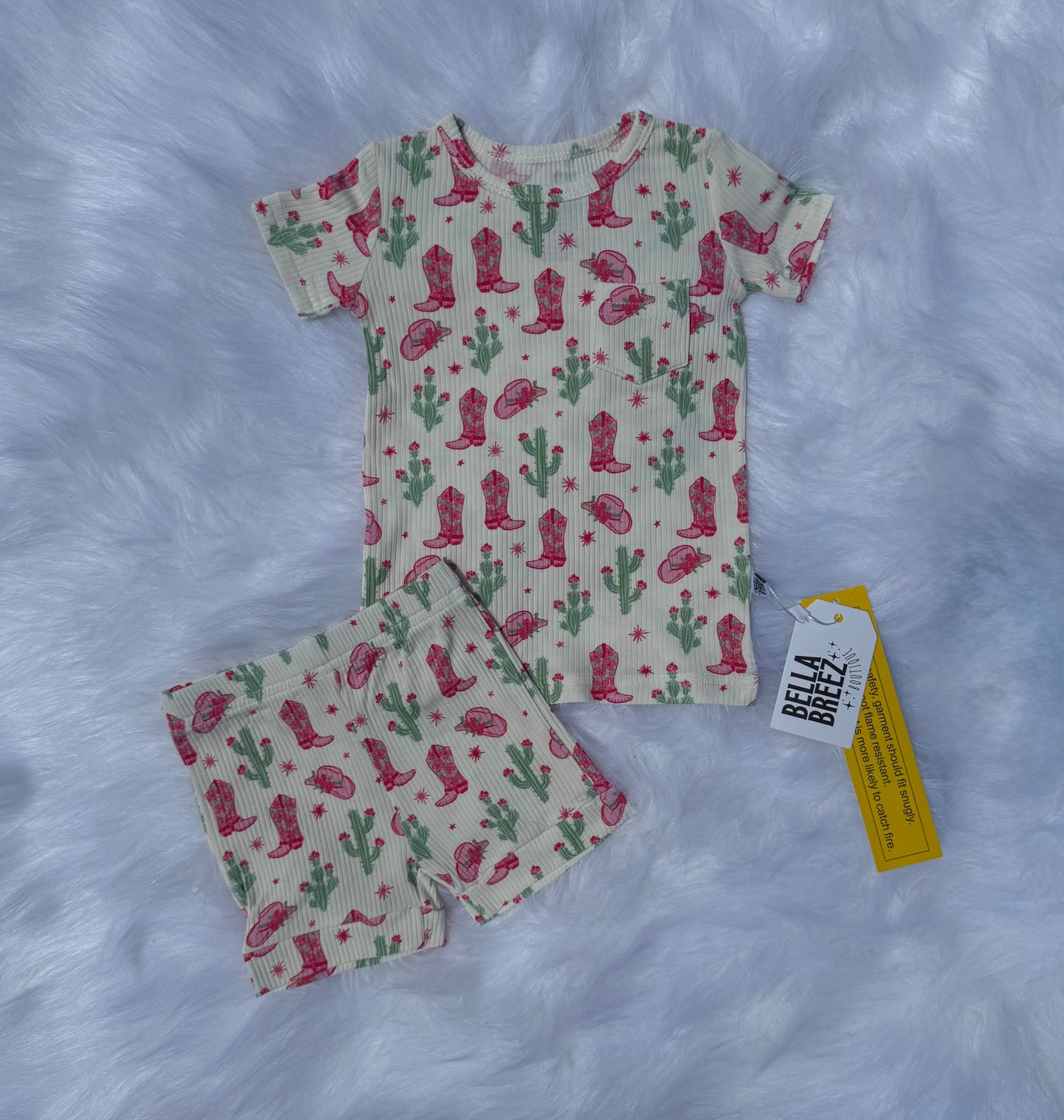 Coastal Cowgirl Ribbed Bamboo Short Set