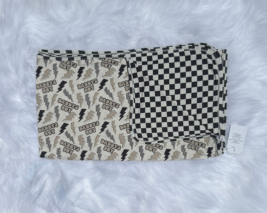 Daddy's Boy Bamboo Blanket