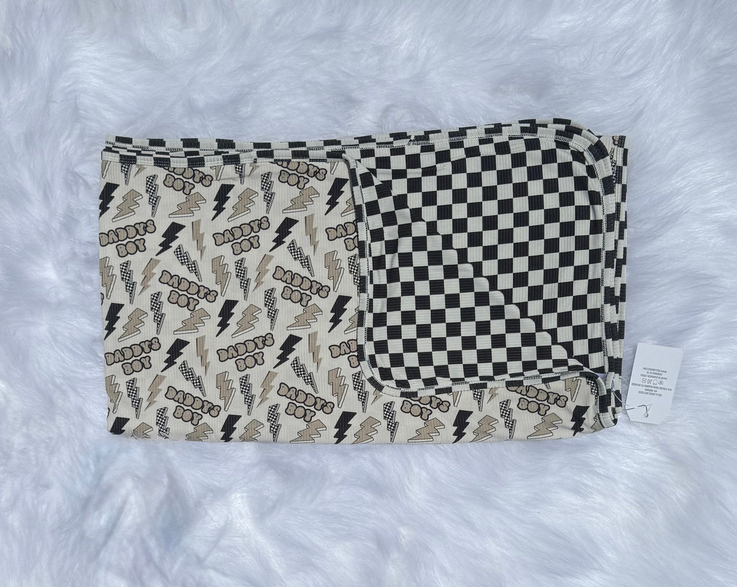 Daddy's Boy Bamboo Blanket