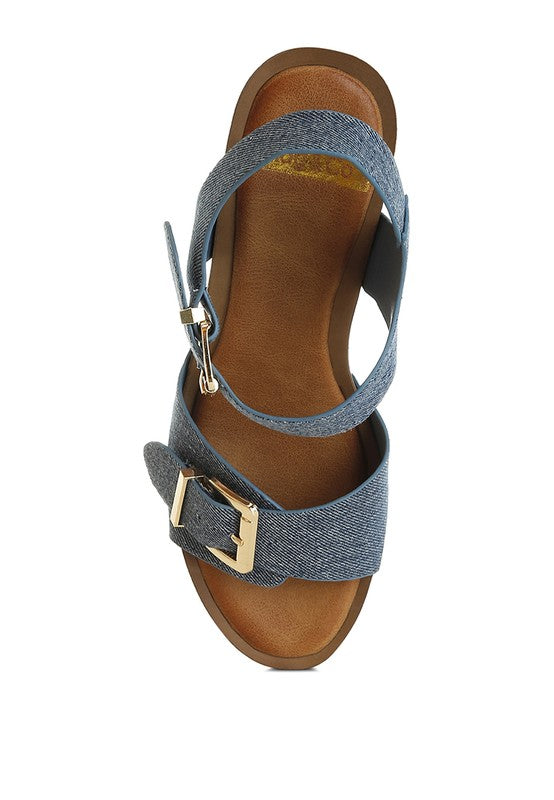 The Dakota Studded Denim Clog