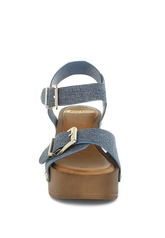 The Dakota Studded Denim Clog