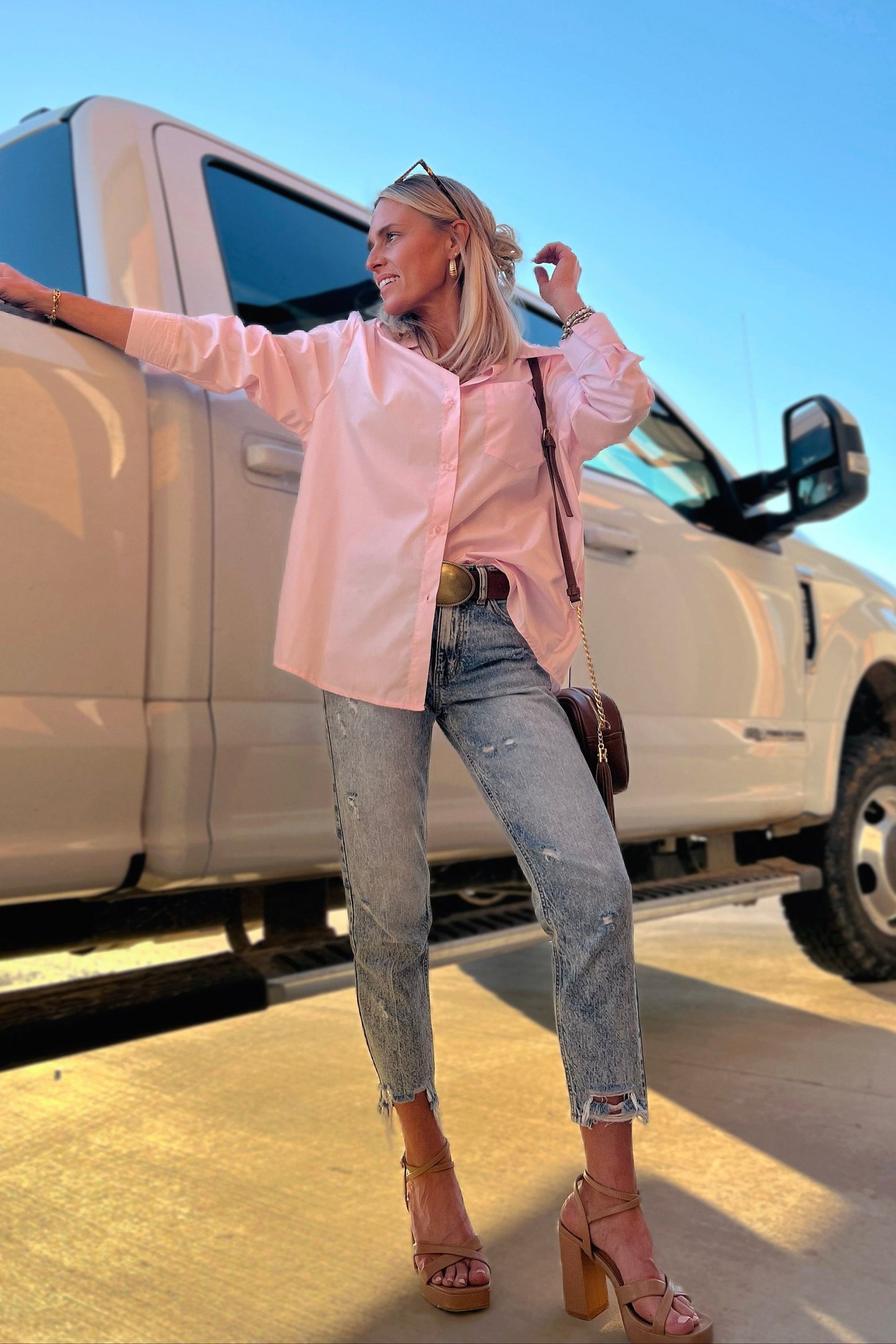 The Alice Button Up in Pink