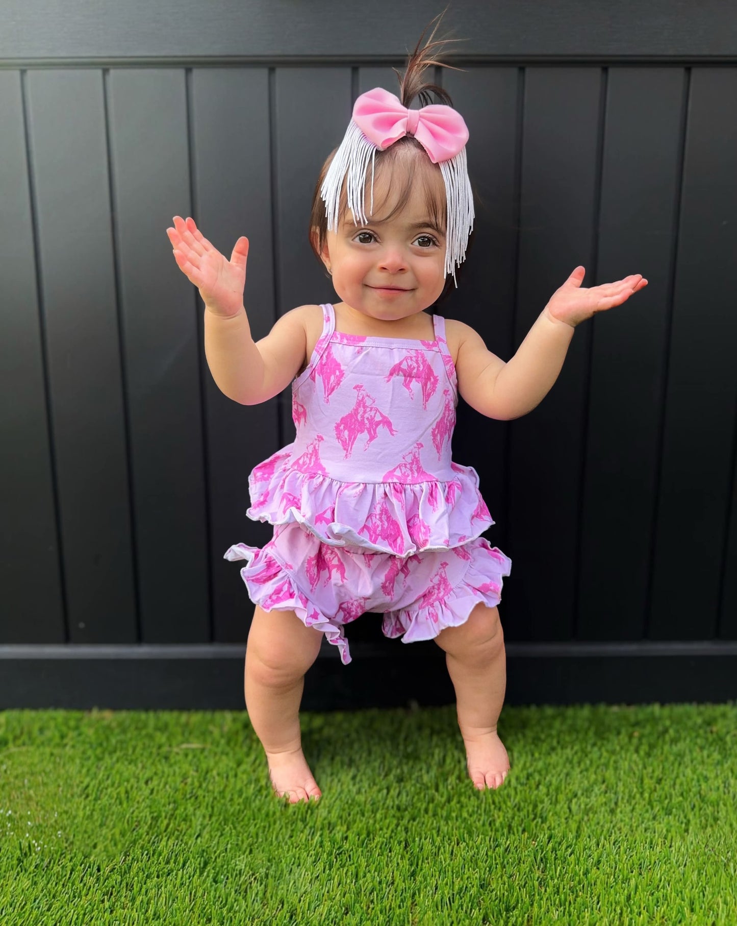 Pink Rodeo Ruffle Set