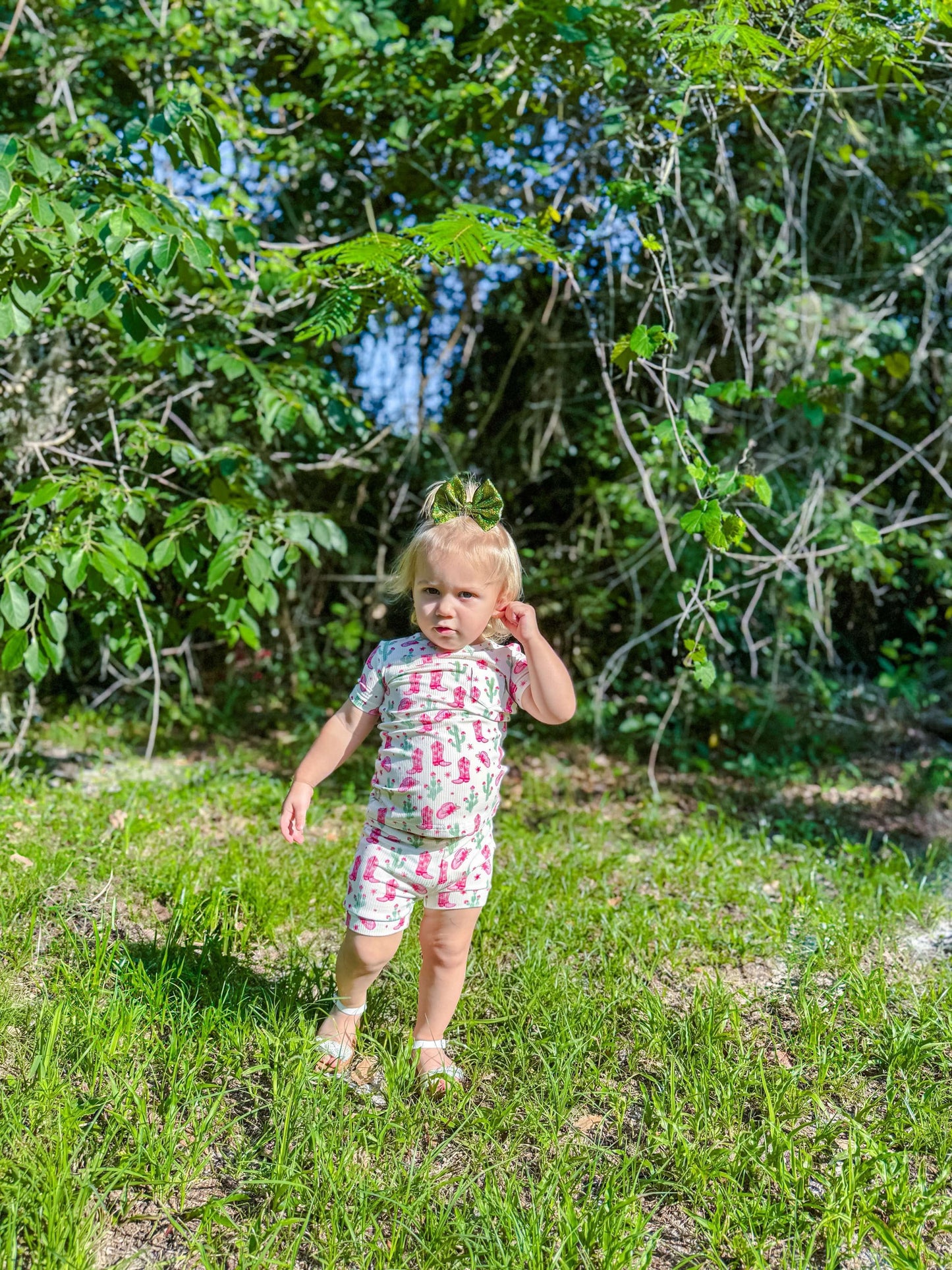 Coastal Cowgirl Ribbed Bamboo Short Set