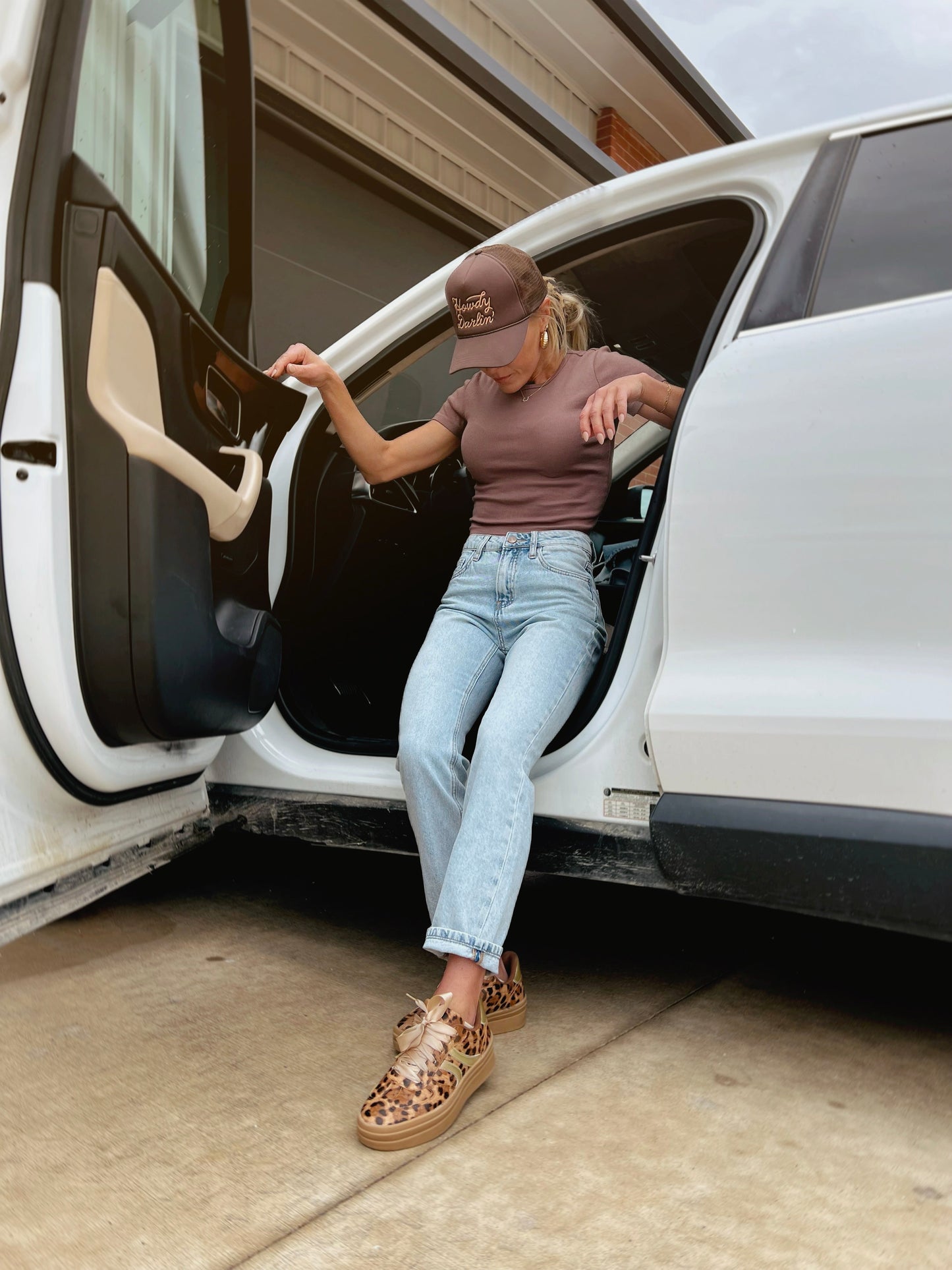 SALE The Oaklynn Platform Sneakers in Leopard