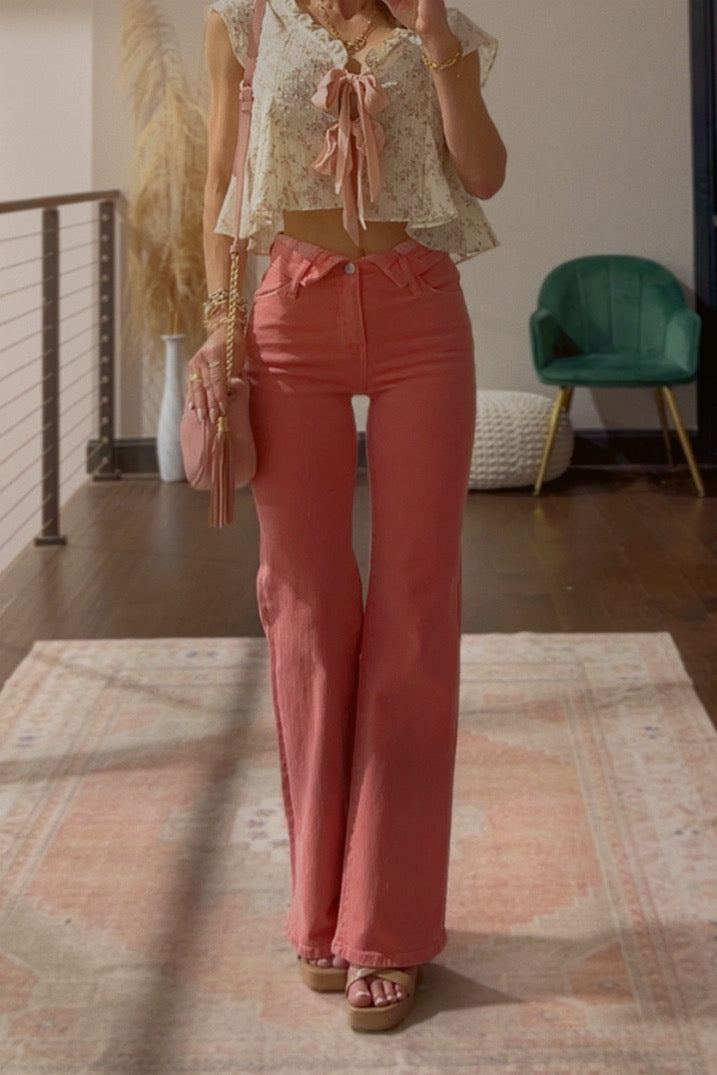 SALE The Everly Pant in Peach