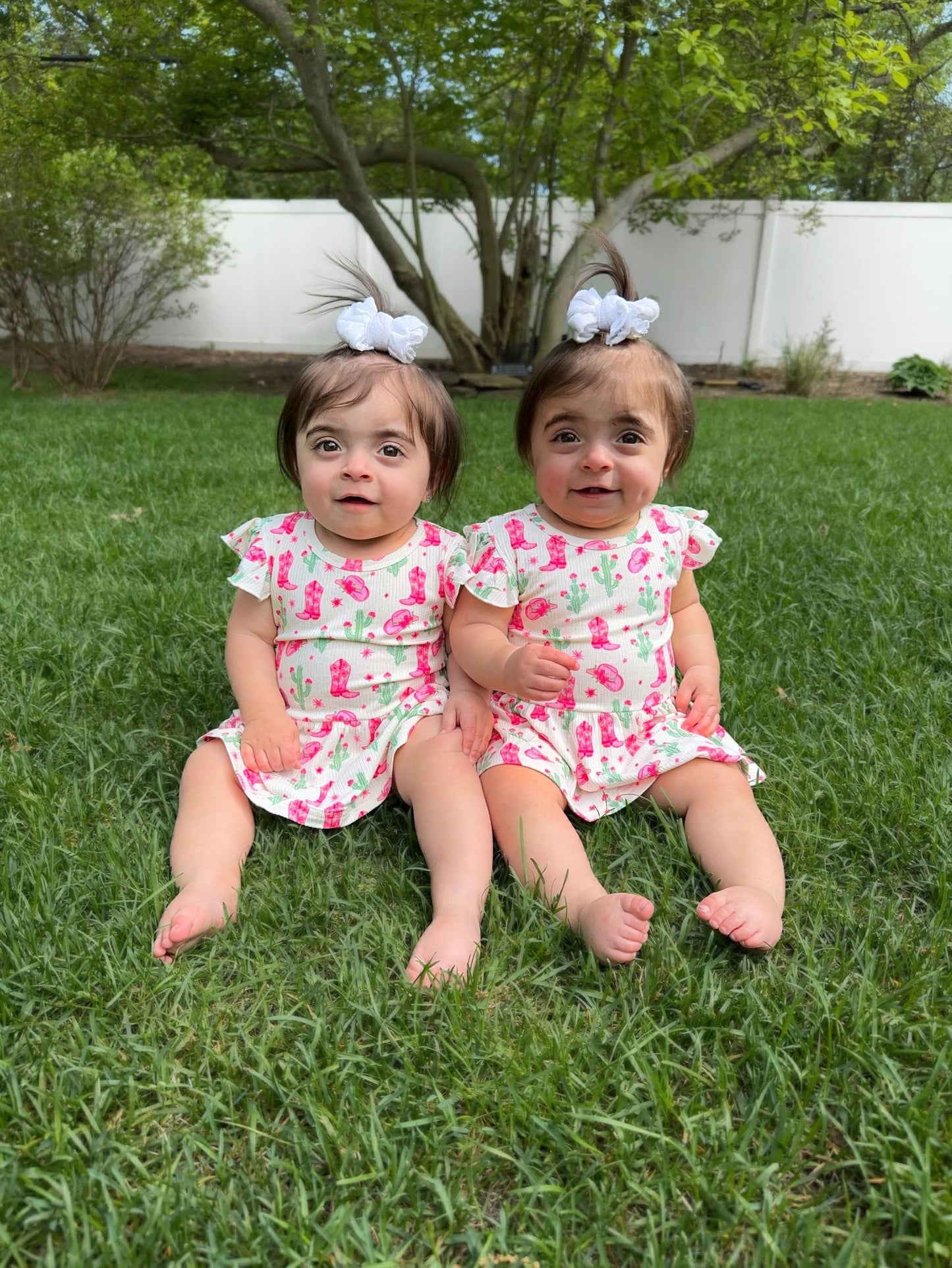 Coastal Cowgirl Ribbed Bamboo Skirted Romper