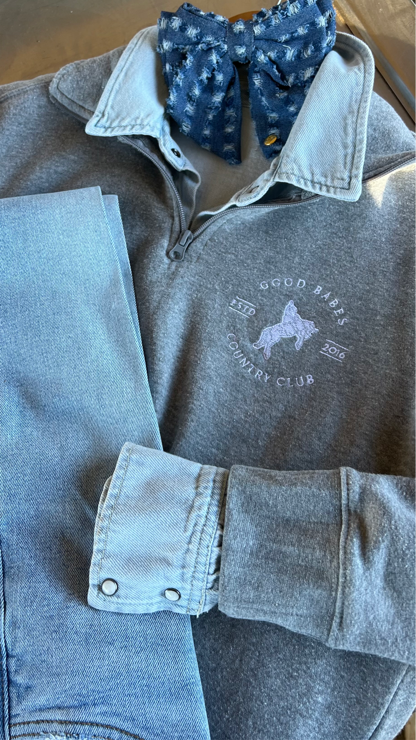 The Good Babes Country Club Quarter Zip