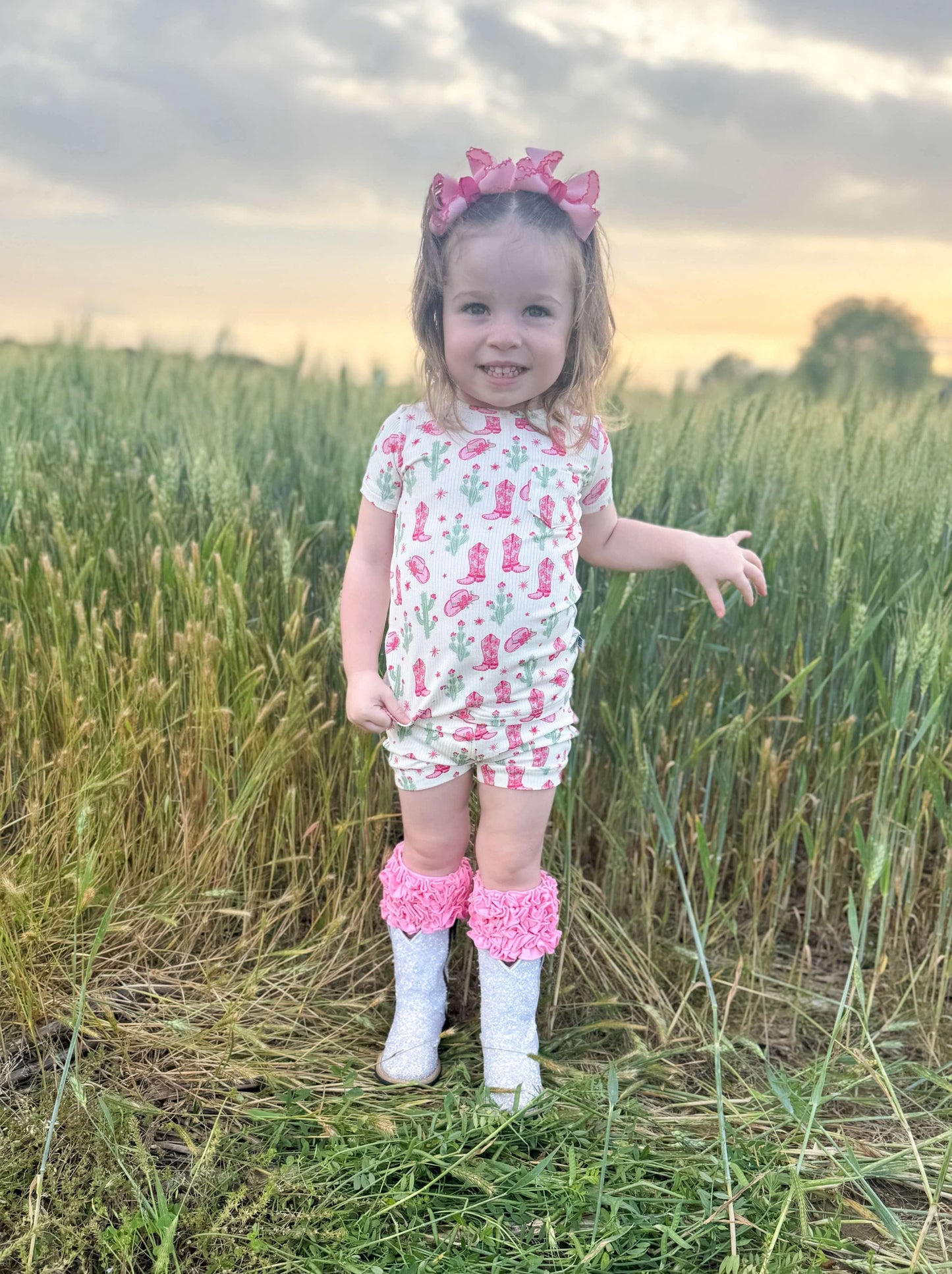 Coastal Cowgirl Ribbed Bamboo Short Set