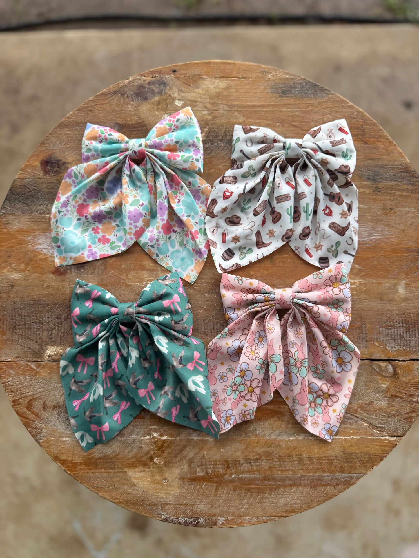 Printed sailor bows