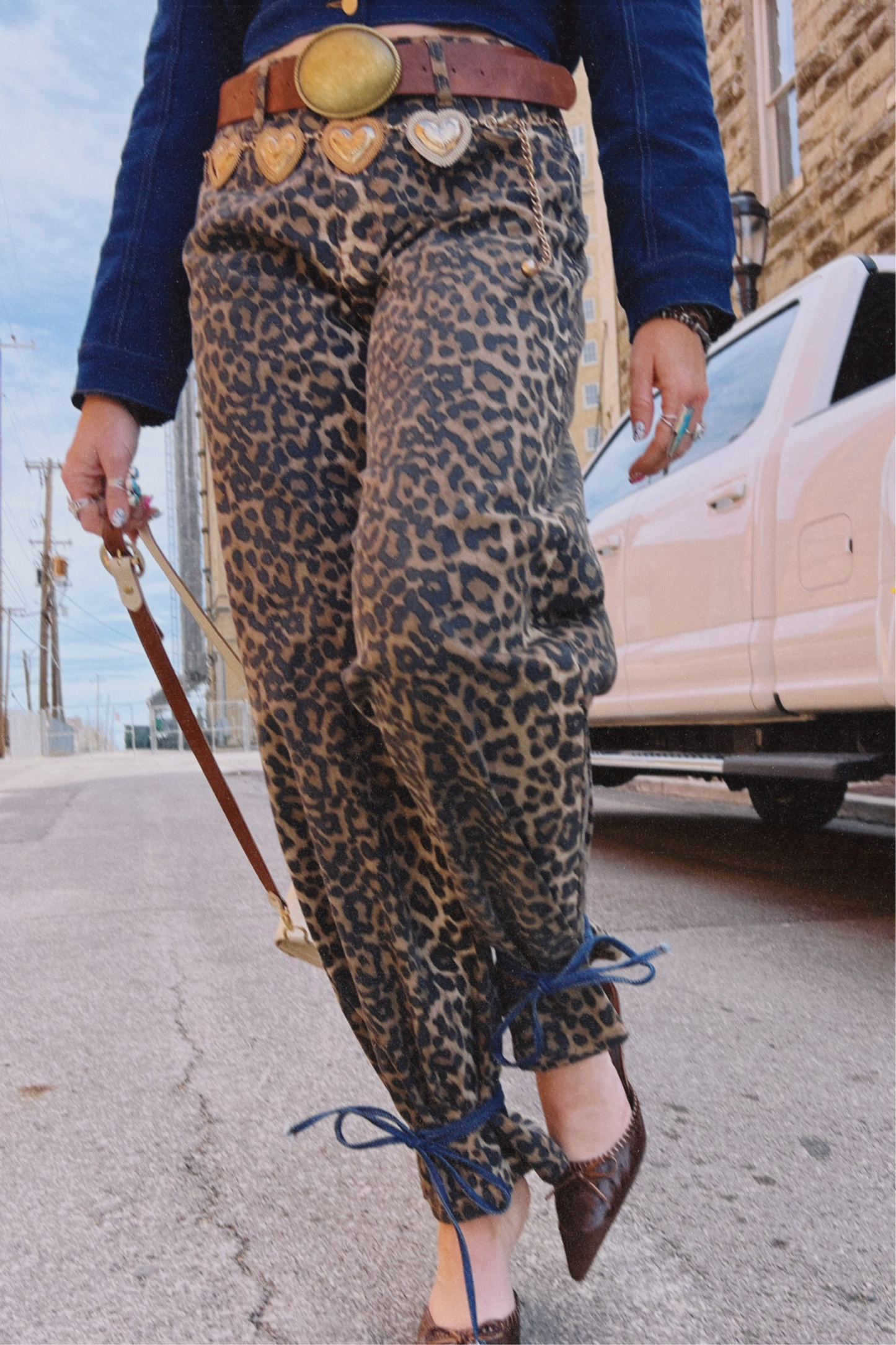 The Heidi Leopard Jean