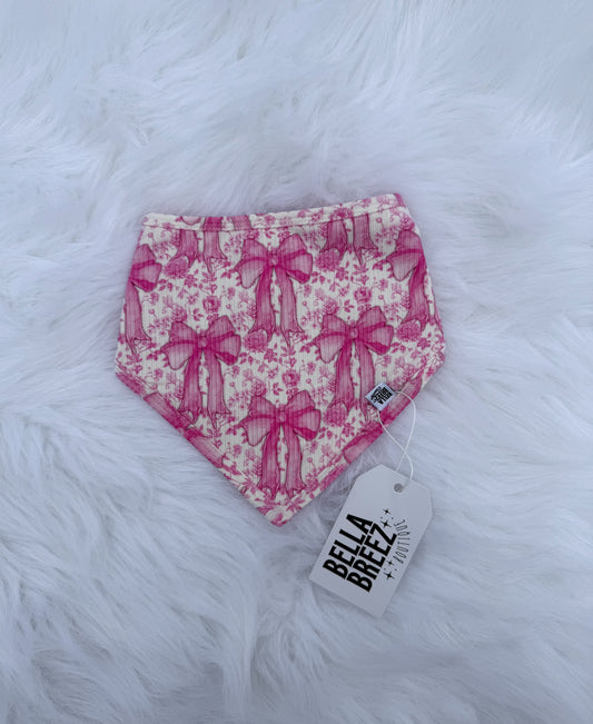 Blooming Bows Bamboo Bib