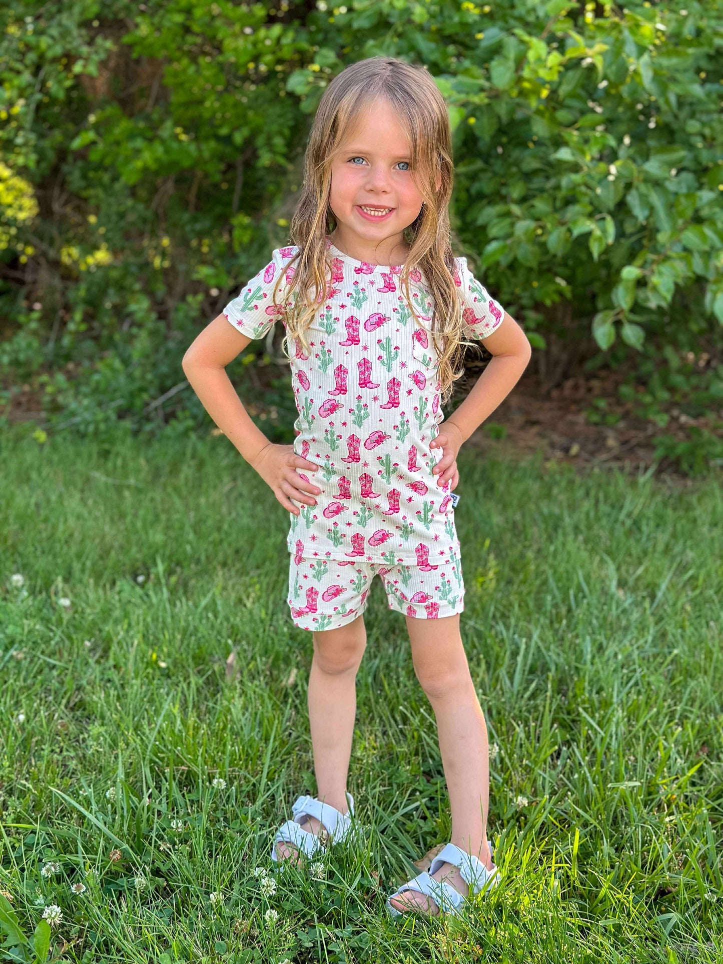 Coastal Cowgirl Ribbed Bamboo Short Set