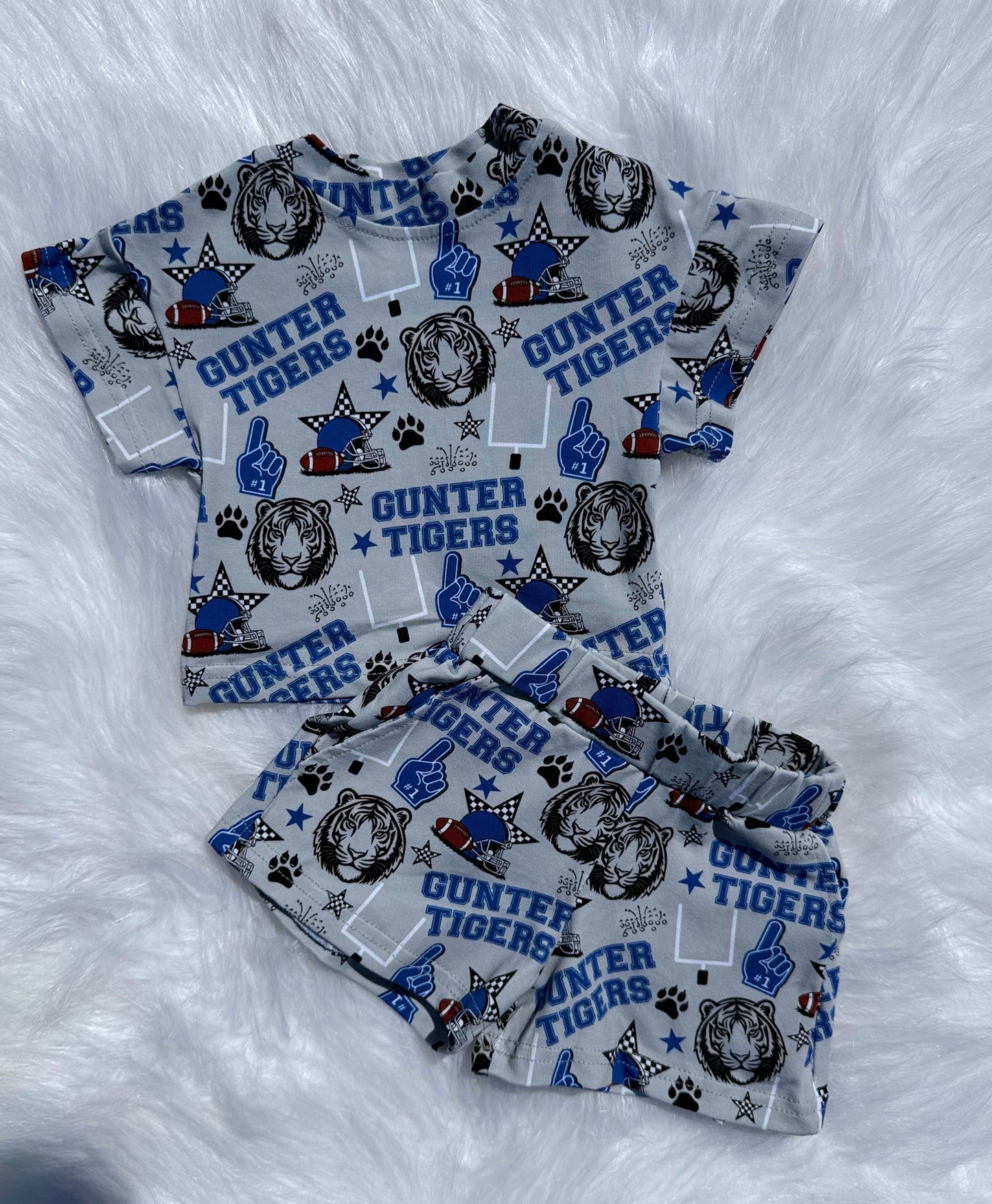 Gunter Tigers Football Oversized S/S Set