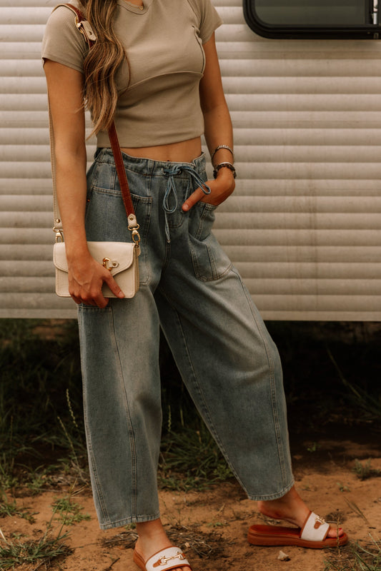 The Sariah Barrel Jean