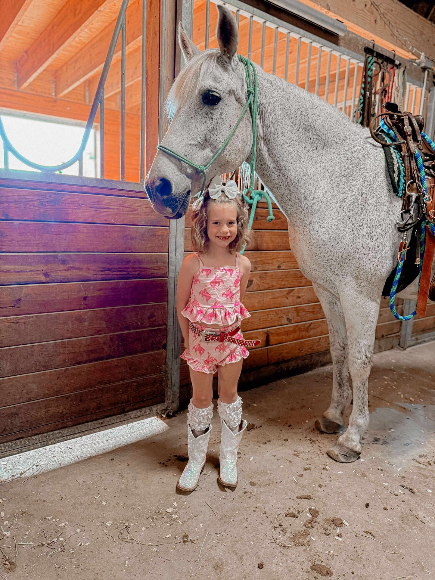 Pink Rodeo Ruffle Set