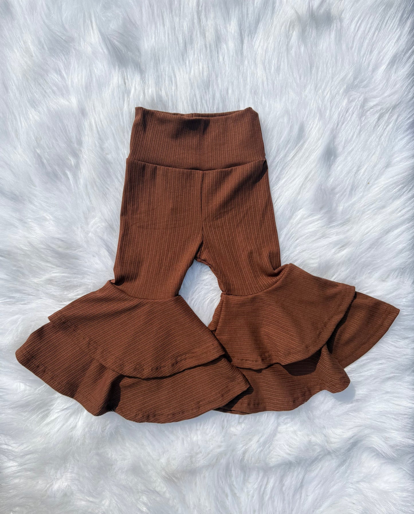 Chocolate Brown Double Bell Bottoms