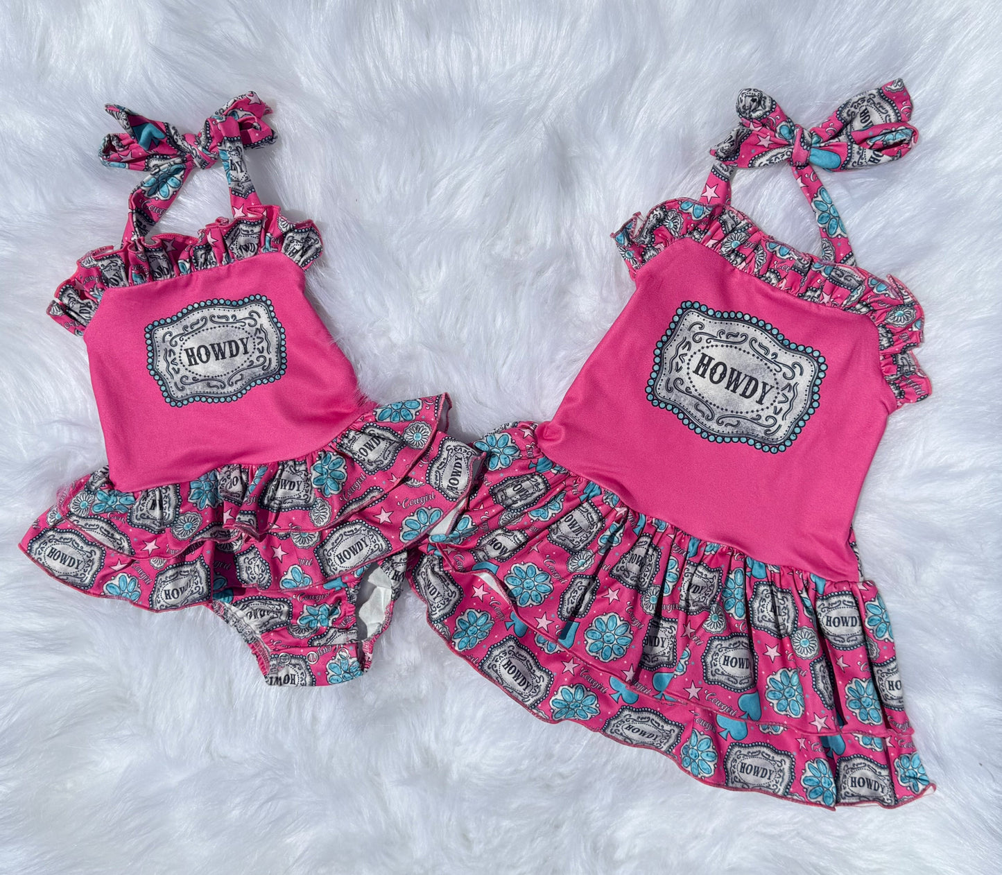 Howdy halter romper/top