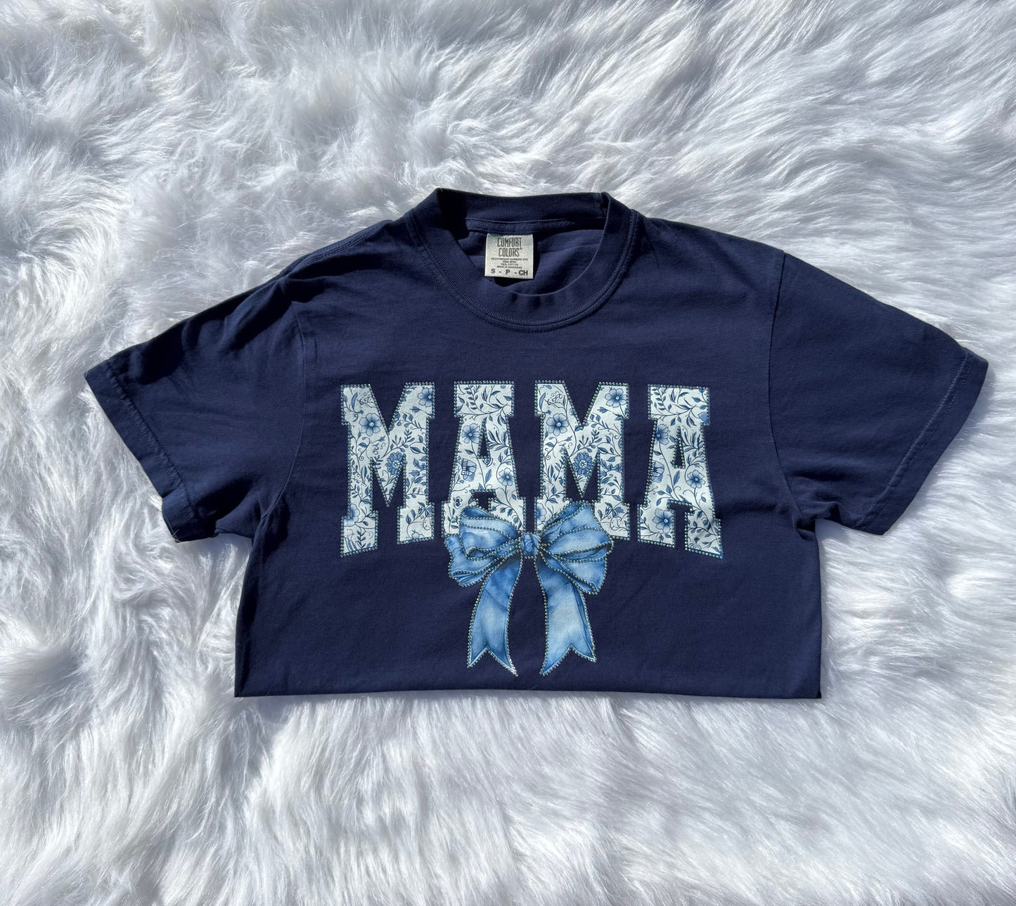 MAMA bedazzled tee