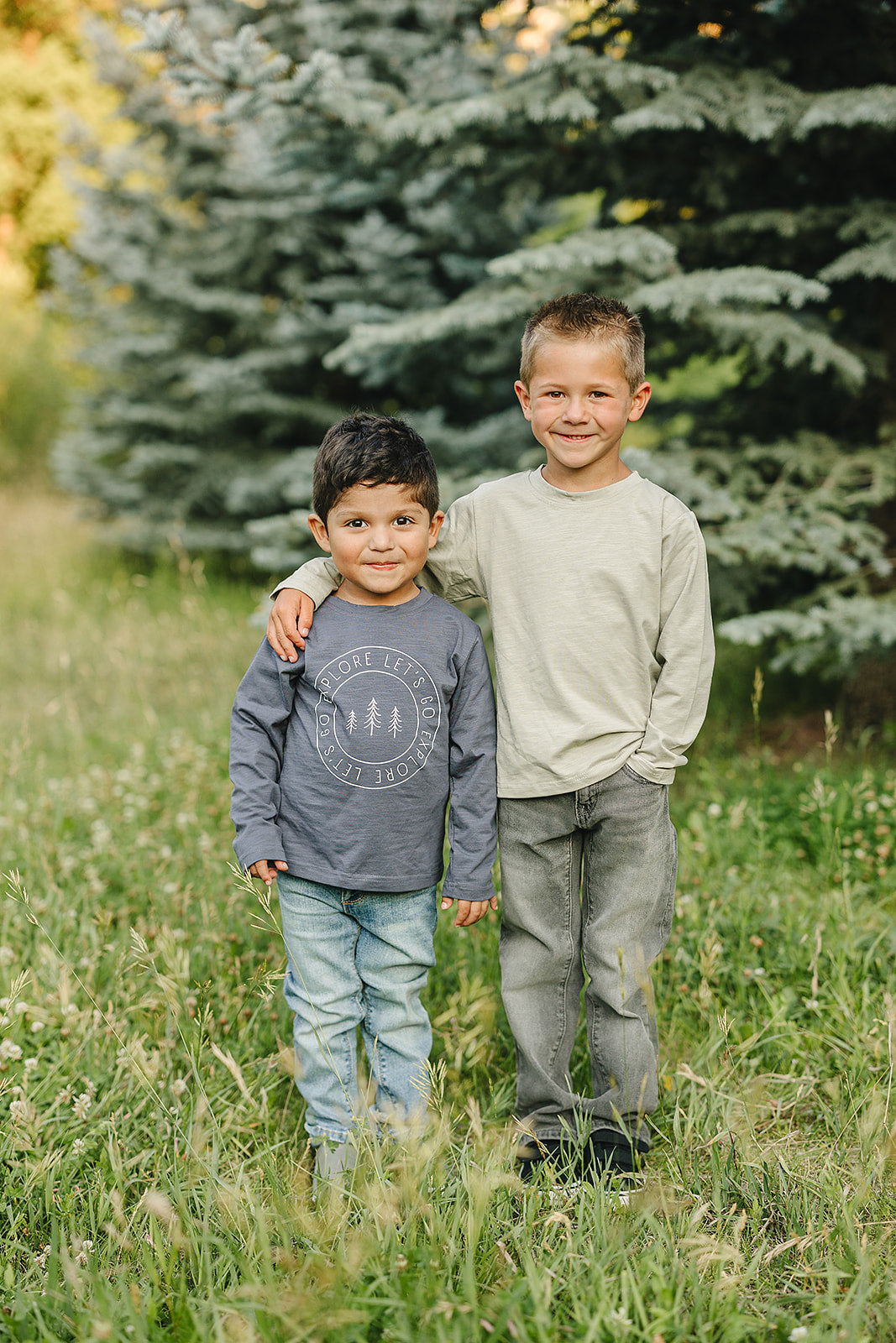 Explore Long Sleeve Cotton Tee