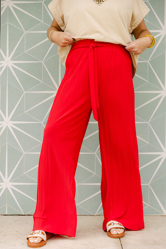 The Maribel Pant in Red