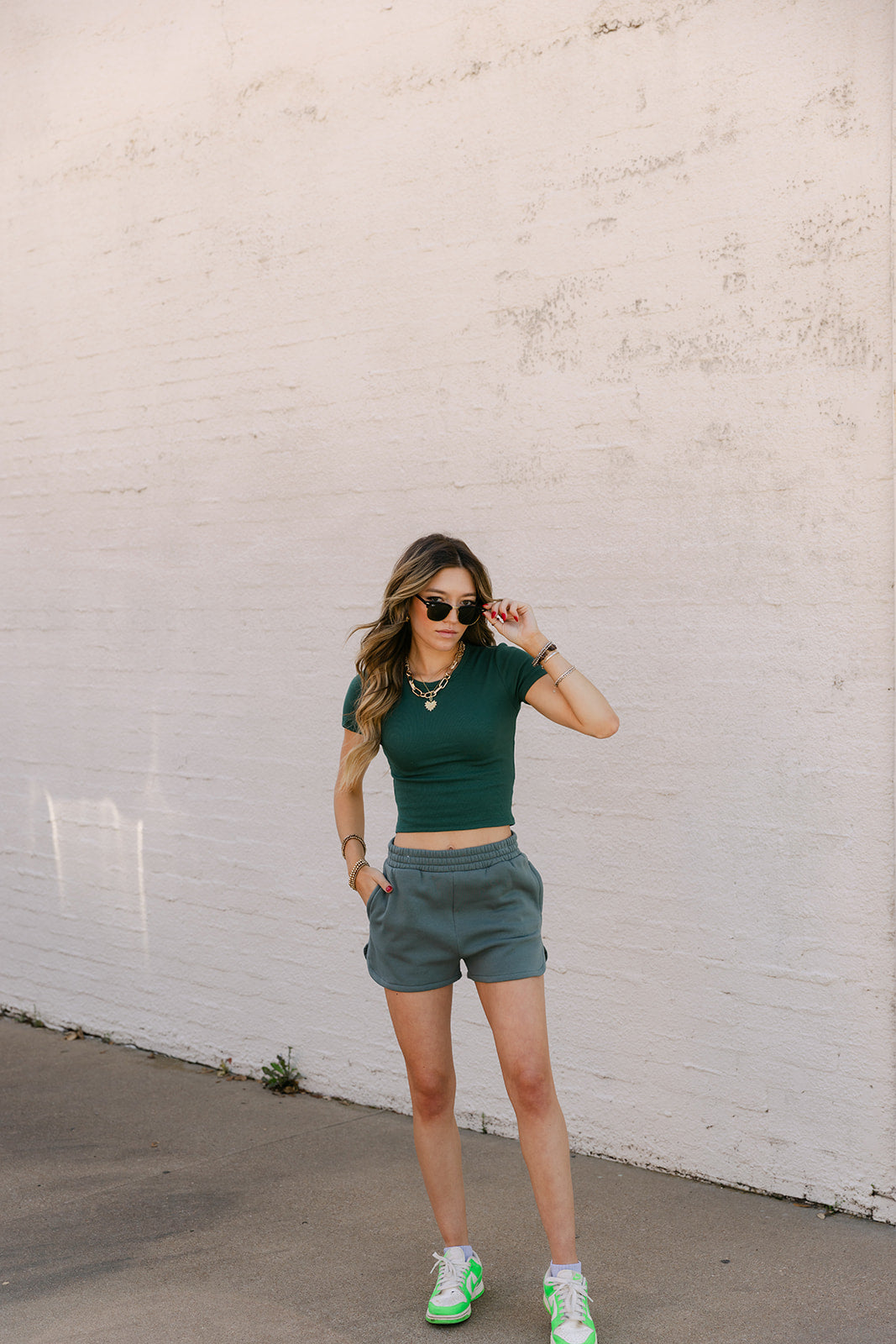 The Lily Top in Green