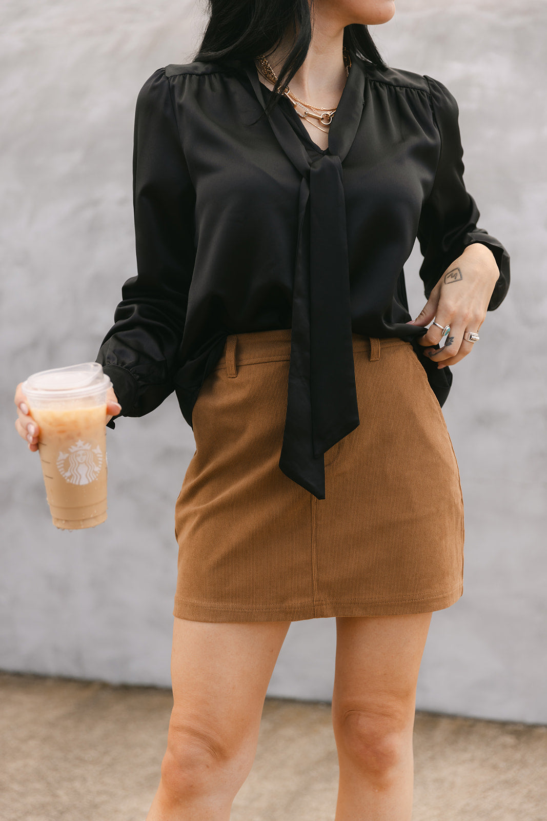 SALE The Lorelei Mini Skirt in Camel