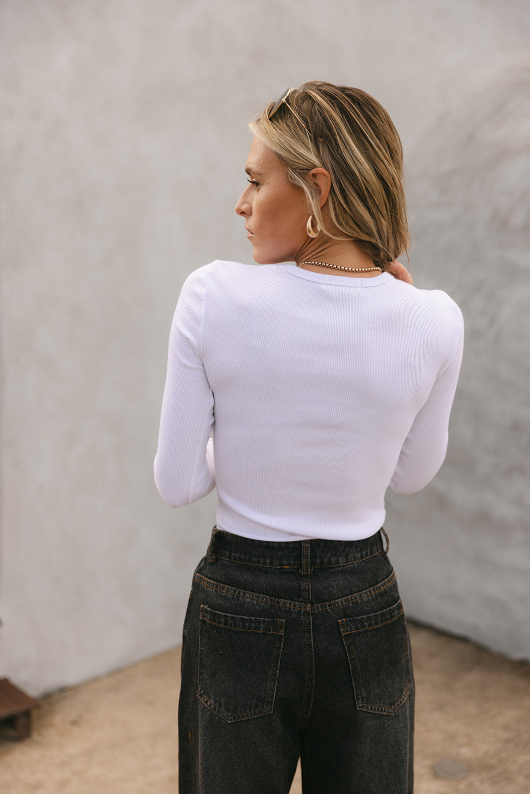 The Lilyanna Basic Top in White