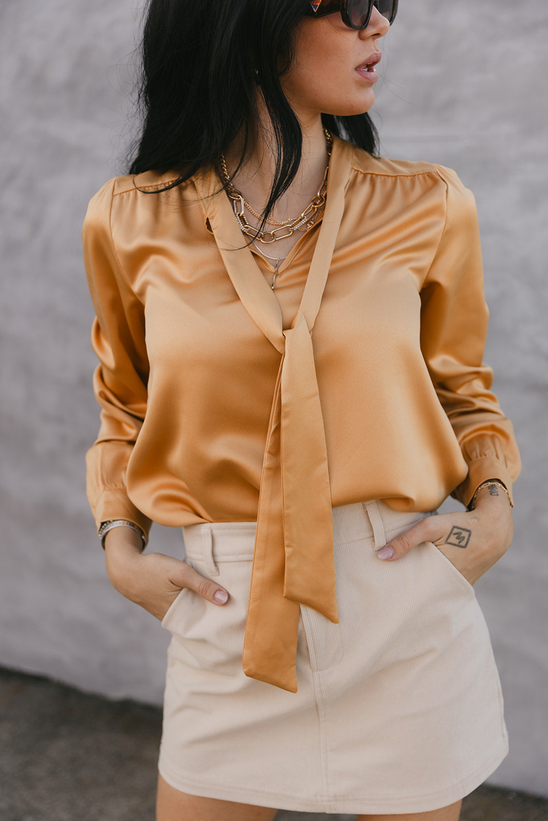 SALE The Lorelei Mini Skirt in Cream