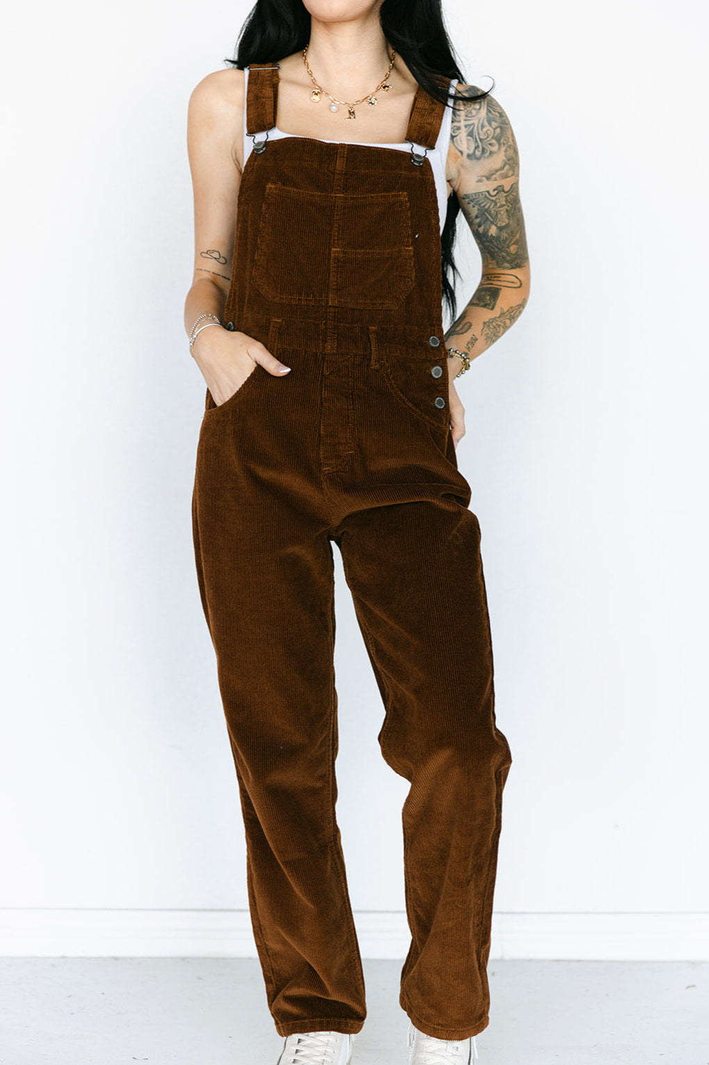 SALE The Athena Overall in Brown