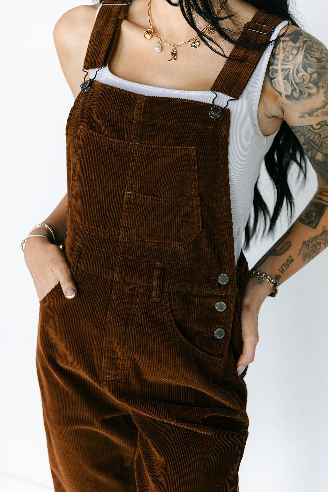 SALE The Athena Overall in Brown