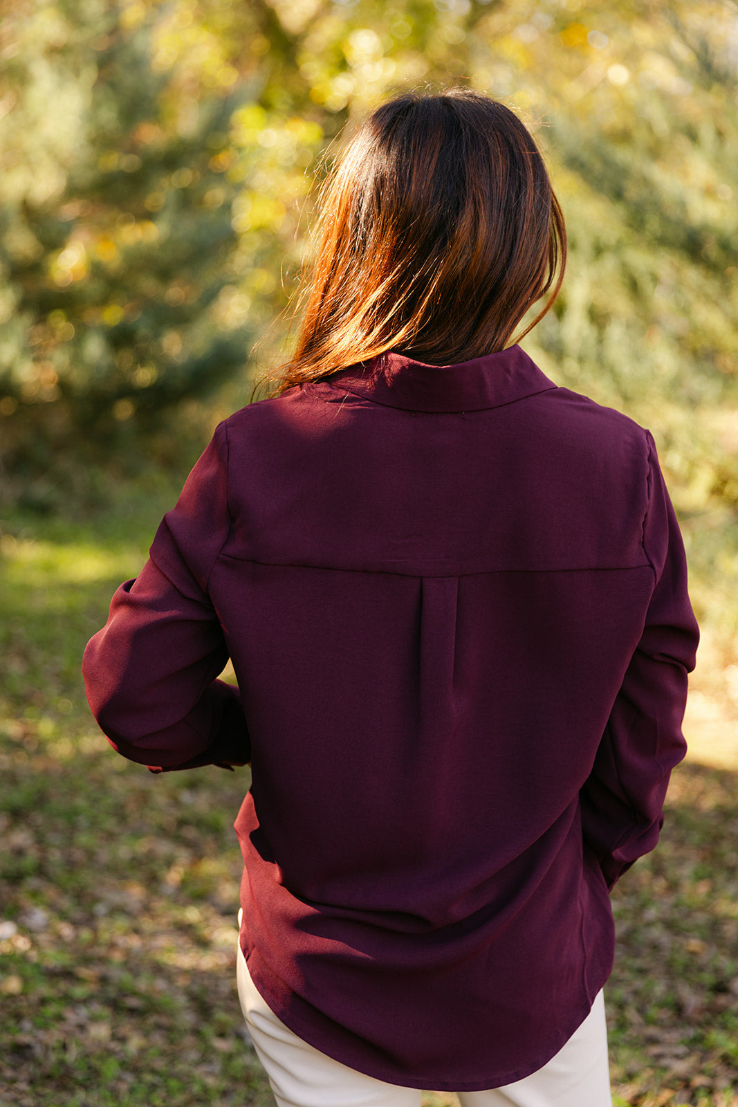 SALE The Sharla Top in Burgundy