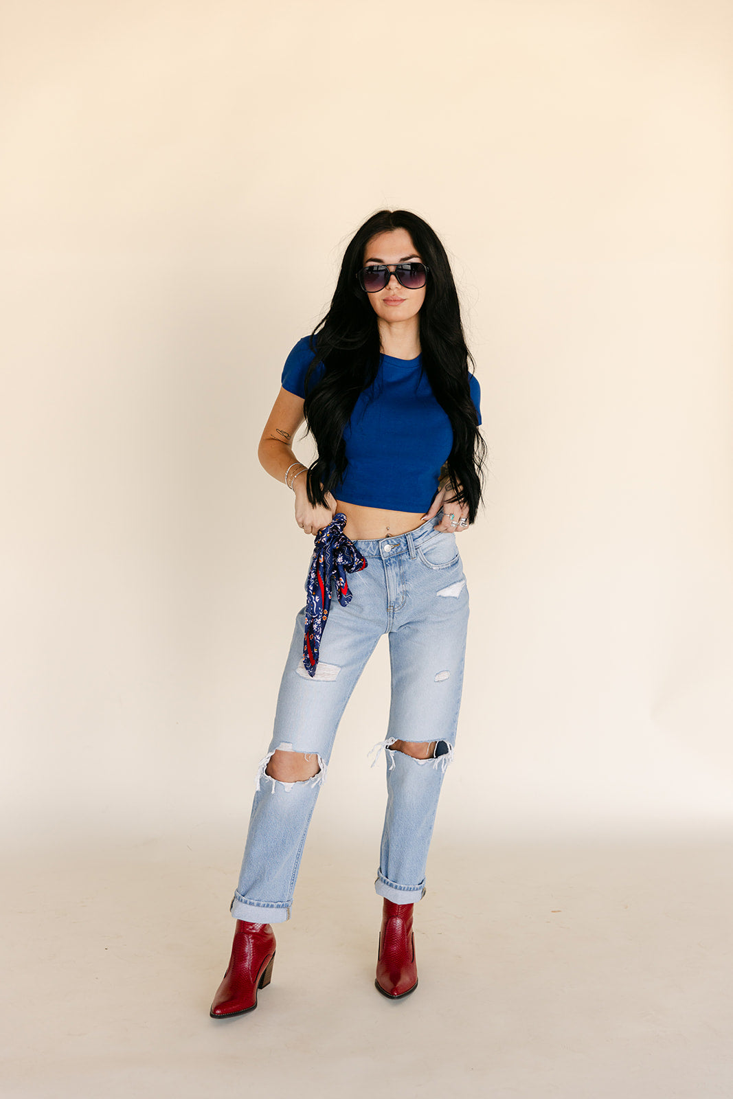 SALE The Aces Red Bootie