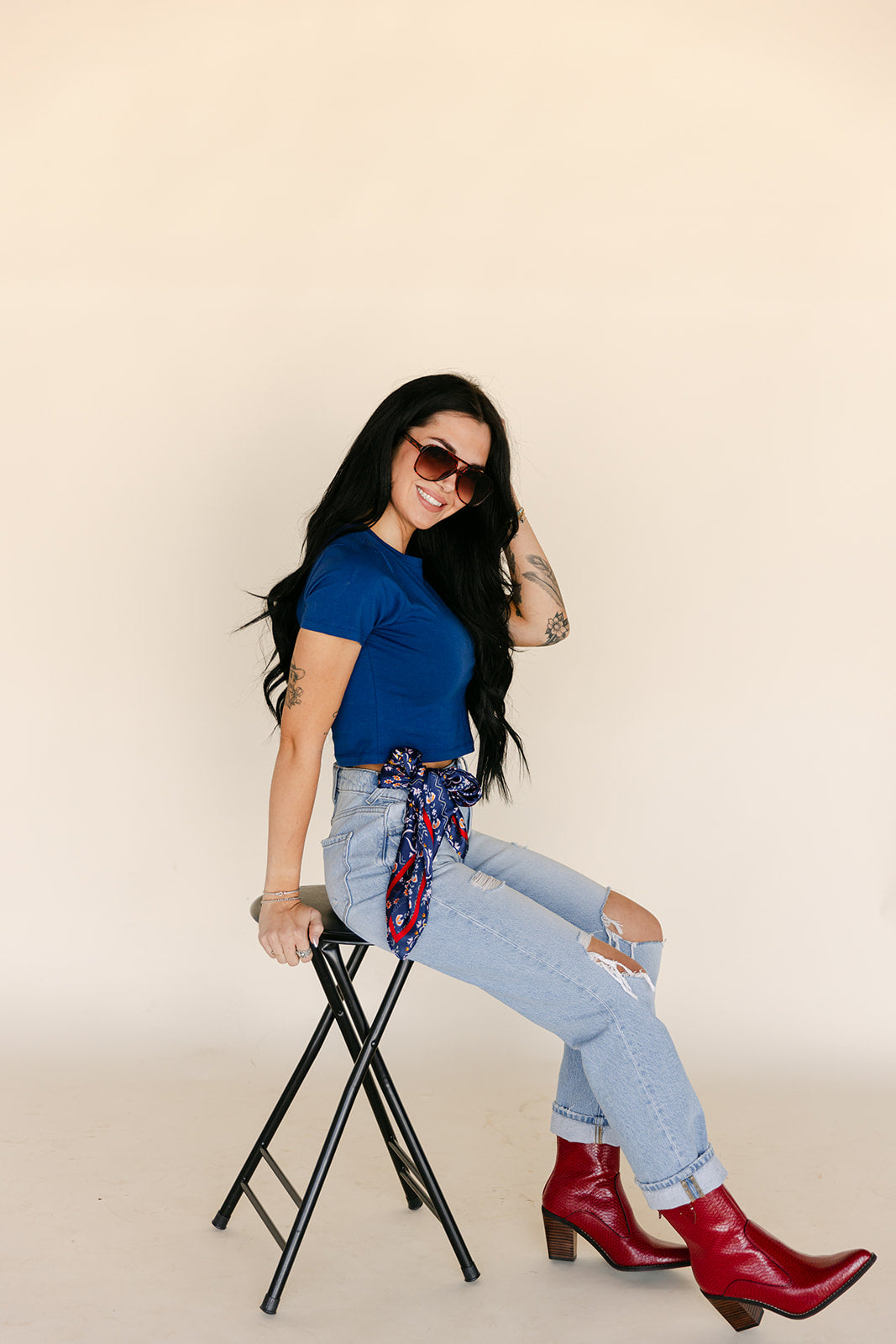 SALE The Aces Red Bootie