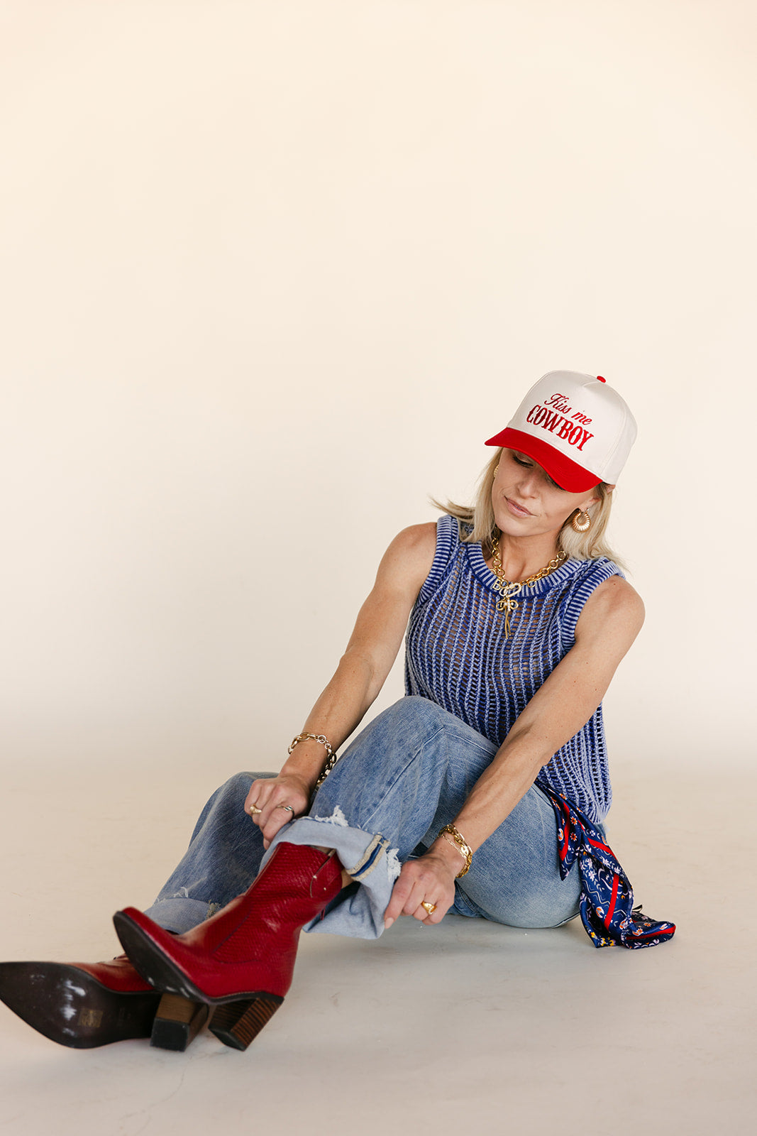 SALE The Aces Red Bootie